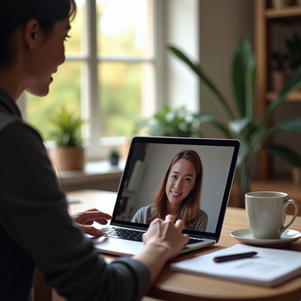 影片通話到筆記本電腦